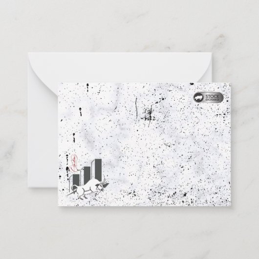 Wall Street Notitiekaartje (Achterkant)