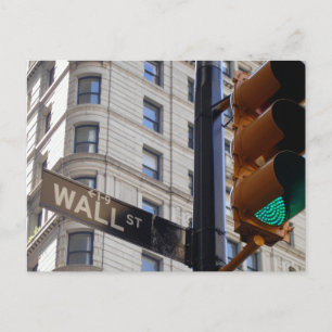 Wall Street NYC Briefkaart