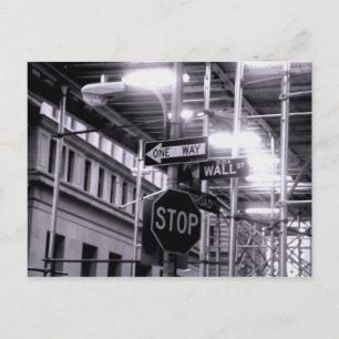 Wall Street postcard Briefkaart