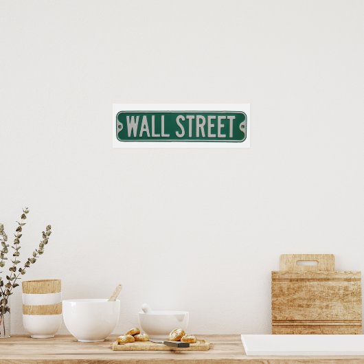 Wall Street poster (Keuken)