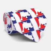 Wall Street Red White and Blue Bull Stropdas (Opgerold)