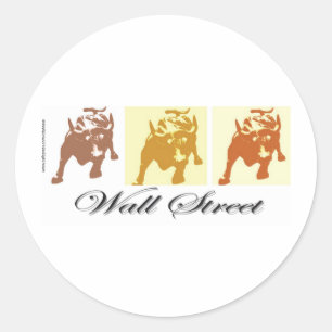 Wall Street Ronde Sticker