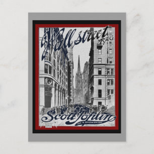Wall Street Scott Joplin Briefkaart