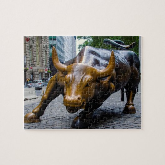 Wall street Stier Legpuzzel (Horizontaal)