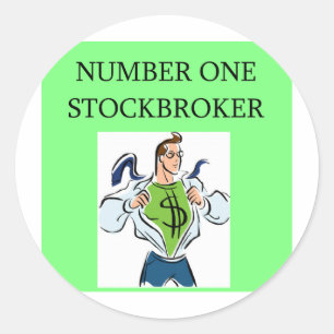 wall street stock , marktinvesteerder ronde sticker