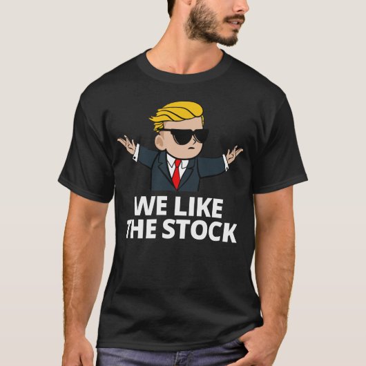 Wall Street we houden van de beurs die de dikstens T-shirt (Voorkant)