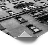 Wall Street Zwart en Wit Poster (Hoek)