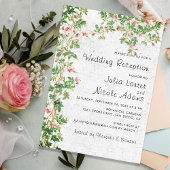  Wall Style Rosy Journal bruiloft receptie Kaart