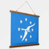 Wall Tapestry met vlag van Corpus Christi, VS. Hangend Wandkleed (Gebogen)