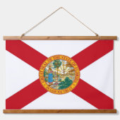 Wall tapestry met vlag van Florida, VS Hangend Wandkleed (Voorkant)