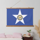 Wall Tapestry met vlag van Houston, Texas, VS Hangend Wandkleed (Slaapkamer)