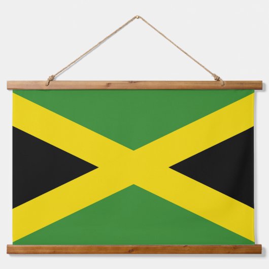 Wall Tapestry met vlag van Jamaica Hangend Wandkleed (Voorkant)