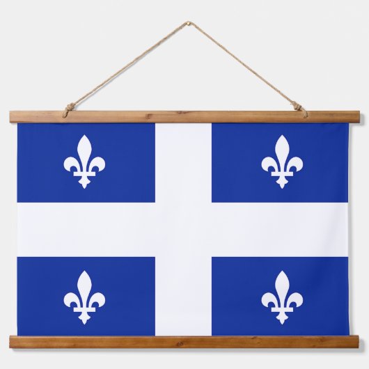 Wall Tapestry met vlag van Quebec, Canada Hangend Wandkleed (Voorkant)