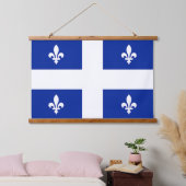 Wall Tapestry met vlag van Quebec, Canada Hangend Wandkleed (Slaapkamer)