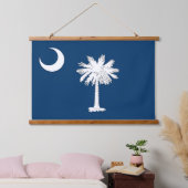 Wall Tapestry met vlag van South Carolina, VS. Hangend Wandkleed (Slaapkamer)