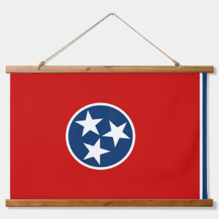Wall Tapestry met vlag van Tennessee, VS Hangend Wandkleed