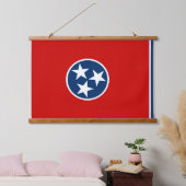 Wall Tapestry met vlag van Tennessee, VS Hangend Wandkleed (Slaapkamer)