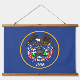 Wall Tapestry met vlag van Utah State, VS Hangend Wandkleed