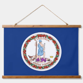 Wall Tapestry met vlag van Virginia State, VS Hangend Wandkleed