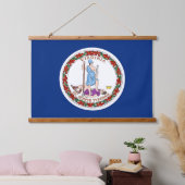 Wall Tapestry met vlag van Virginia State, VS Hangend Wandkleed (Slaapkamer)