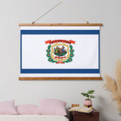 Wall Tapestry met vlag van West Virginia, VS. Hangend Wandkleed (Slaapkamer)