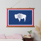 Wall Tapestry met vlag Wyoming, VS Hangend Wandkleed (Slaapkamer)