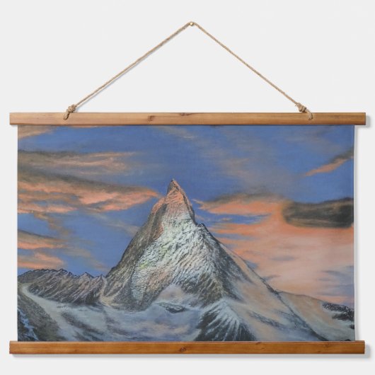 Wall Tapestry - "The Matterhorn At Sunset" Hangend Wandkleed (Voorkant)