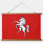 Wall Tapestry with flag of Kent County, England Hangend Wandkleed (Voorkant)