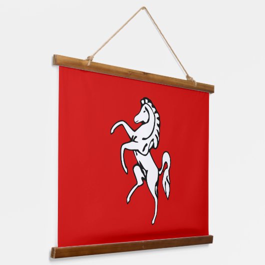 Wall Tapestry with flag of Kent County, England Hangend Wandkleed (Gebogen)
