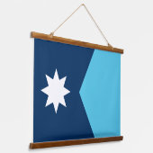 Wall Tapestry with flag of Minnesota, USA Hangend Wandkleed (Gebogen)