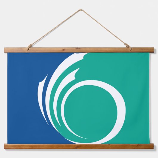 Wall Tapestry with flag of Ottawa, Canada Hangend Wandkleed (Voorkant)