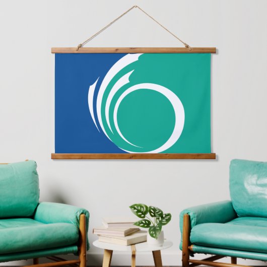 Wall Tapestry with flag of Ottawa, Canada Hangend Wandkleed (Woonkamer)