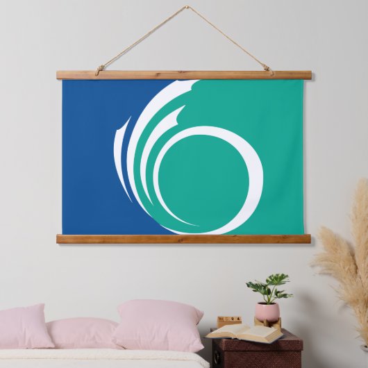 Wall Tapestry with flag of Ottawa, Canada Hangend Wandkleed (Slaapkamer)