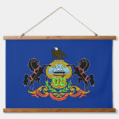 Wall Tapestry with flag of Pennsylvania, VS. Hangend Wandkleed (Voorkant)