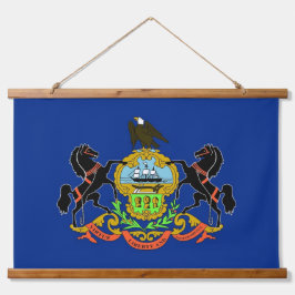 Wall Tapestry with flag of Pennsylvania, VS. Hangend Wandkleed