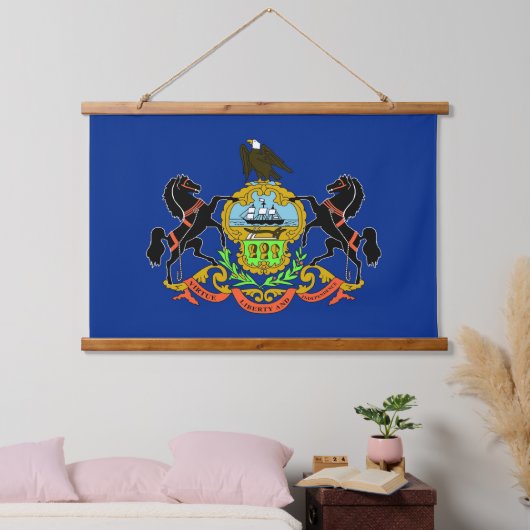 Wall Tapestry with flag of Pennsylvania, VS. Hangend Wandkleed (Slaapkamer)