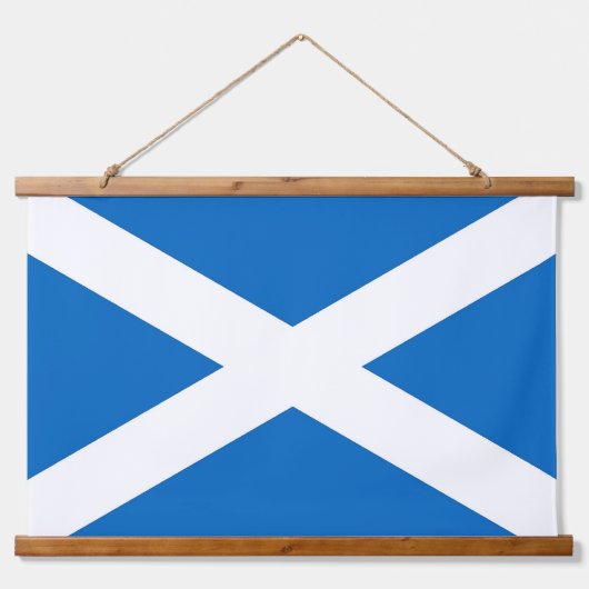 Wall Tapestry with flag of Scotland, U.K. Hangend Wandkleed (Voorkant)