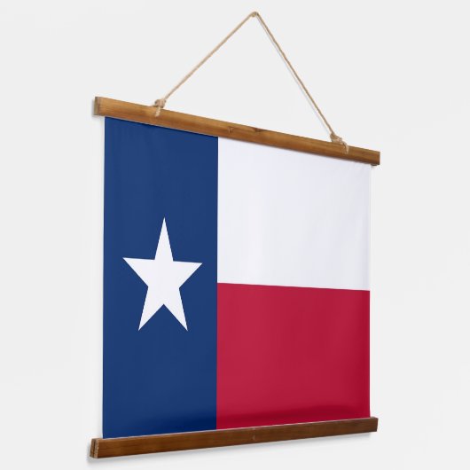 Wall Tapestry with flag of Texas State, VS Hangend Wandkleed (Gebogen)