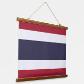 Wall Tapestry with flag of Thailand Hangend Wandkleed (Gebogen)