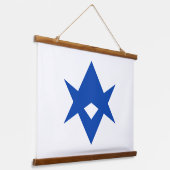 Wall Tapestry with flag of Toyota City, Japan Hangend Wandkleed (Gebogen)