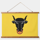 Wall Tapestry with flag of Uri, Switzerland Hangend Wandkleed (Voorkant)