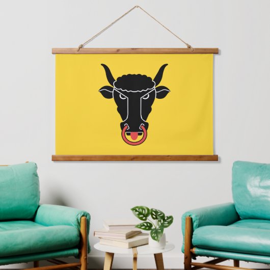 Wall Tapestry with flag of Uri, Switzerland Hangend Wandkleed (Woonkamer)
