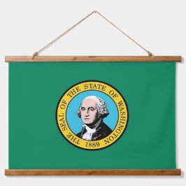 Wall Tapestry with flag of Washington, VS. Hangend Wandkleed