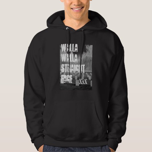 Walla Walla Straight Edge Hoodie (Voorkant)