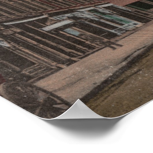 Walla Walla, WA - Uitzicht van Main St. Poster (Hoek)