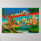 Walla Walla , Washington - grote letterscènes Poster (Voorkant)