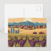 Walla Walla Washington Reizen Feestdagenkaart (Voorkant / Achterkant)