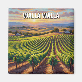 Walla Walla Washington Reizen Magneet