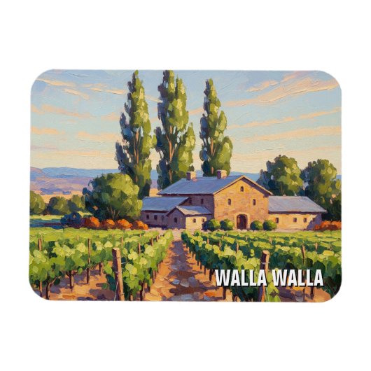 Walla Walla Washington Travel Magneet (Horizontaal)