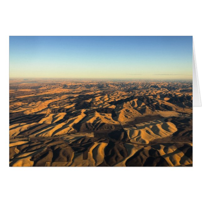 Walla Walla wijnland vanuit de lucht (Voorkant Horizontaal)